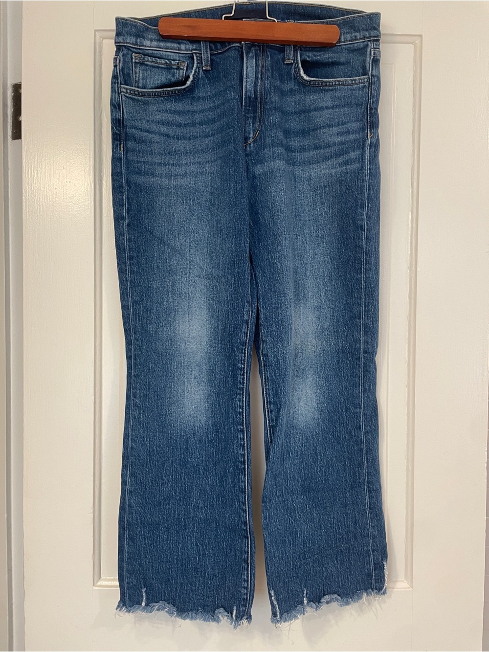 Joes Jeans Classic High-Rise Blue Women's Jeans with Raw Hem